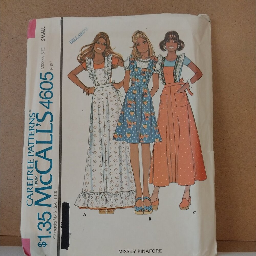 SEWING PATTERNS McCall's 4605 New Uncut